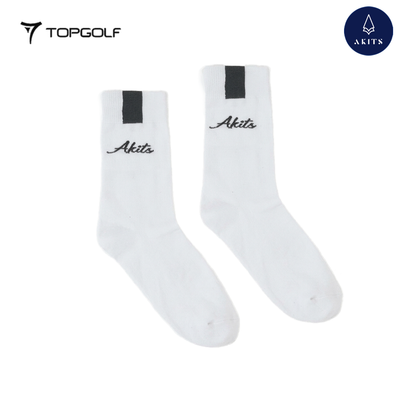 AKITS SOCKS ASM01 MEN CREW WHITE