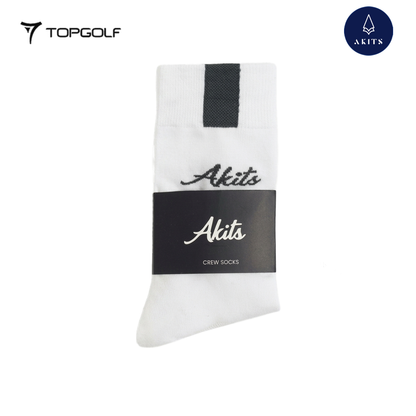 AKITS SOCKS ASM01 MEN CREW WHITE