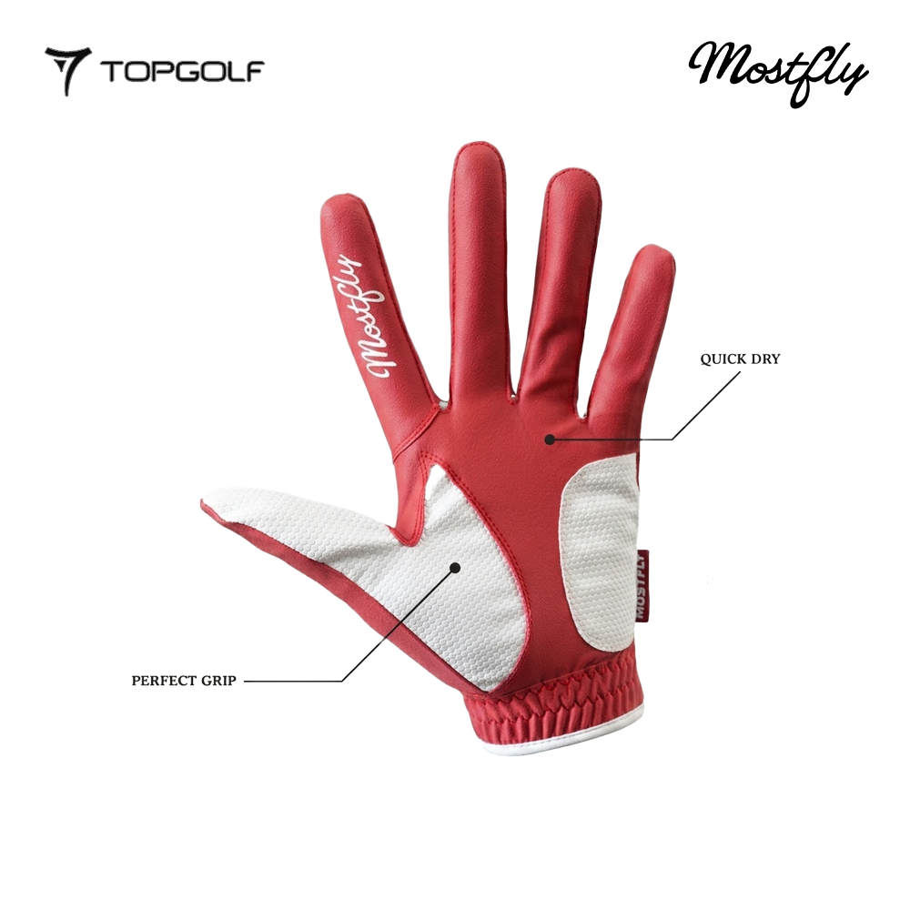 MOSTFLY WOMEN GLOVE LINE RED FAIRWAY SHOT