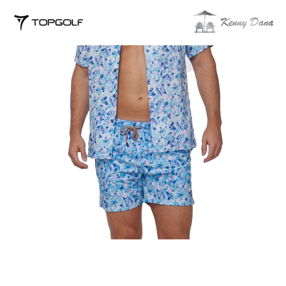 KENNY DANA SHORT 102127-2 SAND PEBBLES BLUE TONAL MEN’S SWIM TRUNK