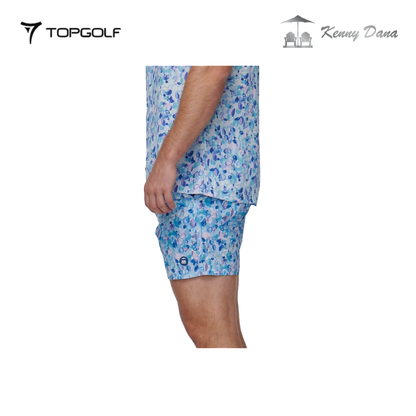 KENNY DANA SHORT 102127-2 SAND PEBBLES BLUE TONAL MEN’S SWIM TRUNK