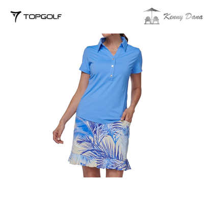 KENNY DANA POLO W 49000-P SOLID PERI SHORT SLEEVE POLO SHIRT