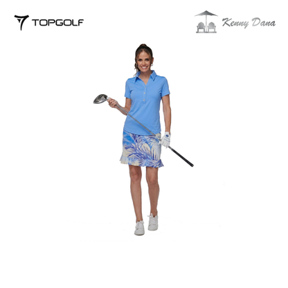 KENNY DANA POLO W 49000-P SOLID PERI SHORT SLEEVE POLO SHIRT