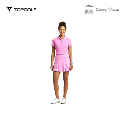 KENNY DANA GODET SKORT W 88099-H JAQ SOLID HOT PINK