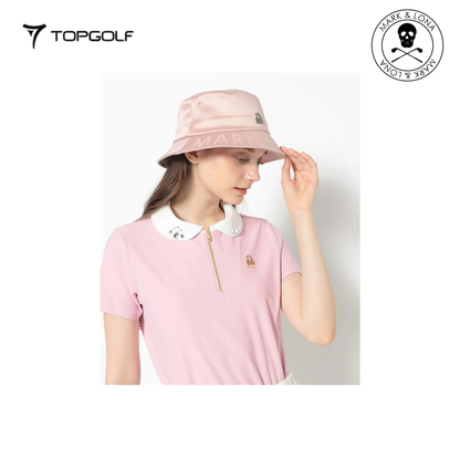MARK&LONA Halo Glossy Twill Hat Unisex Pink