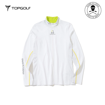 MARK&LONA HEC Dual Collar Performance Mock Women White