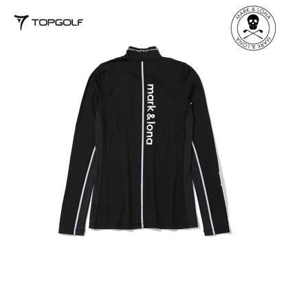 MARK&LONA HEC Dual Collar Performance Mock Women Black