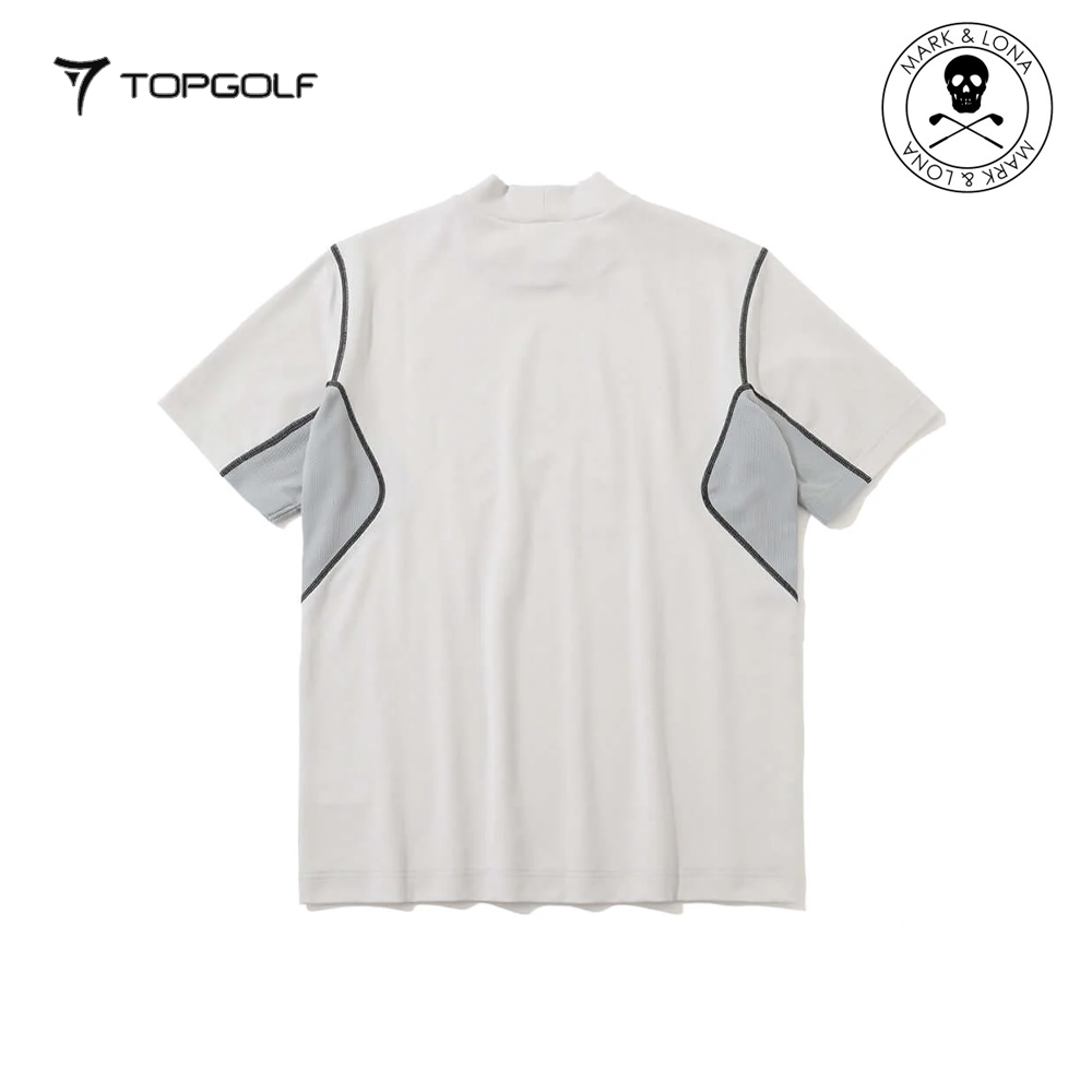 MARK&LONA D.D Contrast Poly Blended Mock Men Light Grey