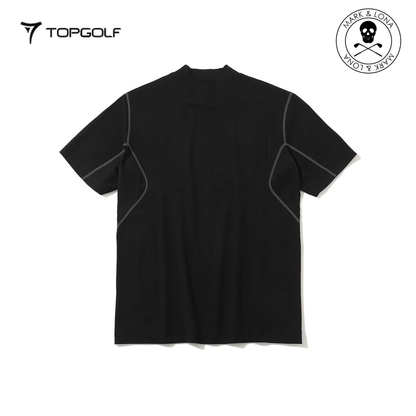 MARK&LONA D.D Contrast Poly Blended Mock Men Black