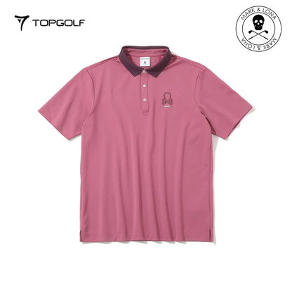 MARK&LONA Ever Refined Piqué Polo Men Pink
