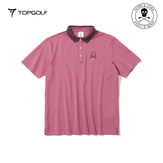 MARK&LONA Ever Refined Piqué Polo Men Pink