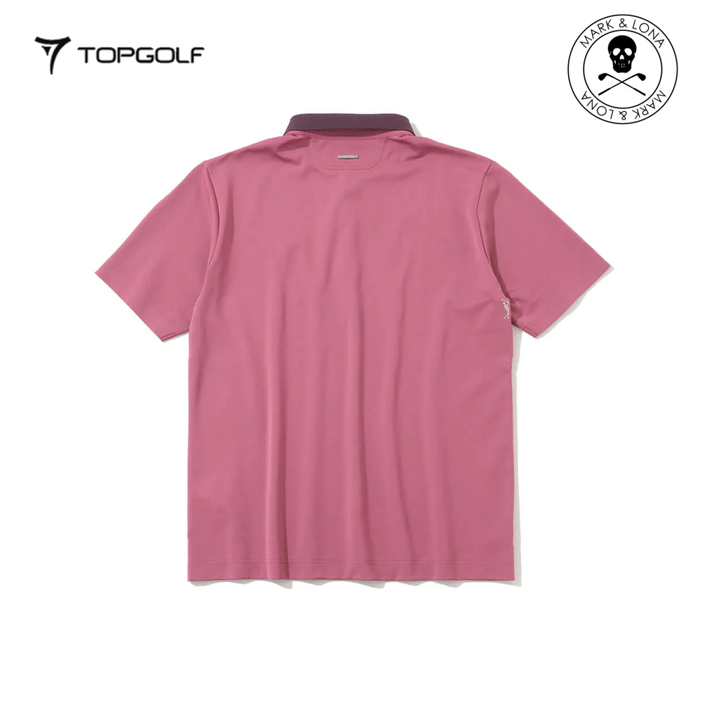 MARK&LONA Ever Refined Piqué Polo Men Pink