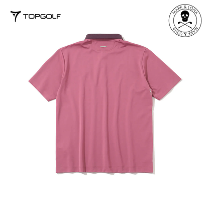 MARK&LONA Ever Refined Piqué Polo Men Pink