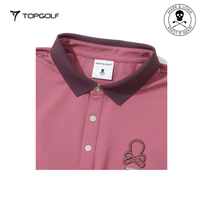 MARK&LONA Ever Refined Piqué Polo Men Pink