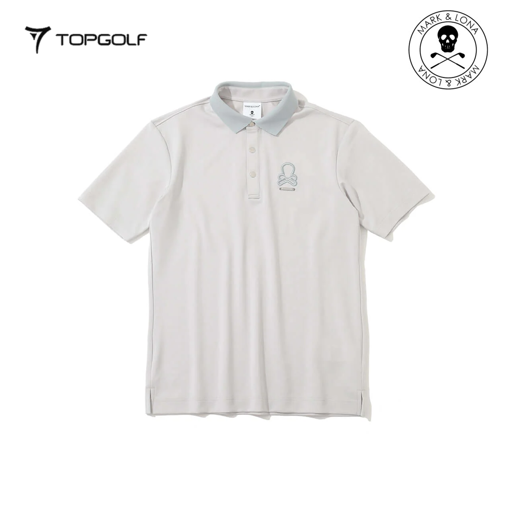 MARK&LONA Ever Refined Piqué Polo Men Light Grey