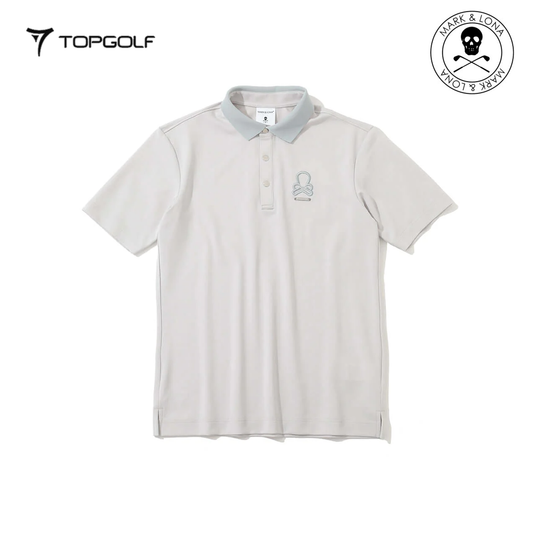 MARK&LONA Ever Refined Piqué Polo Men Light Grey