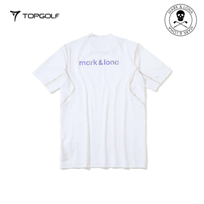 MARK&LONA Fluxx Mock Neck Shirt Men White