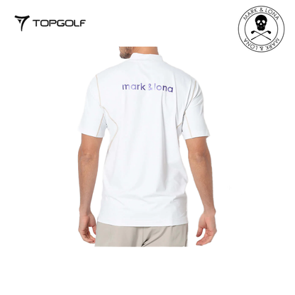 MARK&LONA Fluxx Mock Neck Shirt Men White