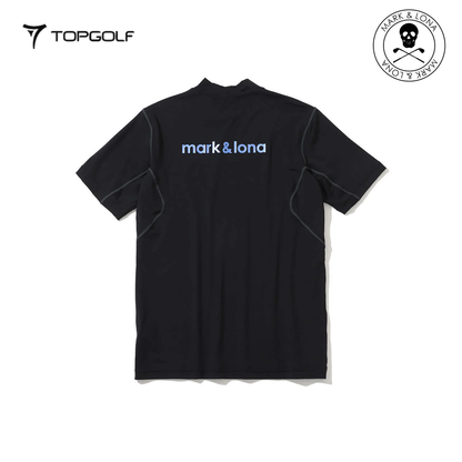 MARK&LONA Fluxx Mock Neck Shirt Men Black