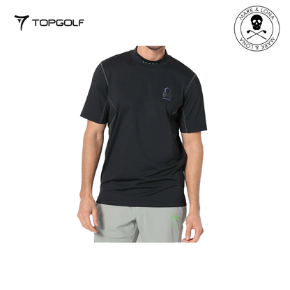 MARK&LONA Fluxx Mock Neck Shirt Men Black