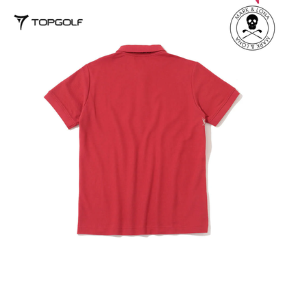 MARK&LONA Gauge Camouflage Jacquard Polo Men Red