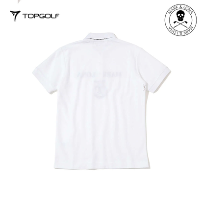 MARK&LONA Gauge Camouflage Jacquard Polo Men White