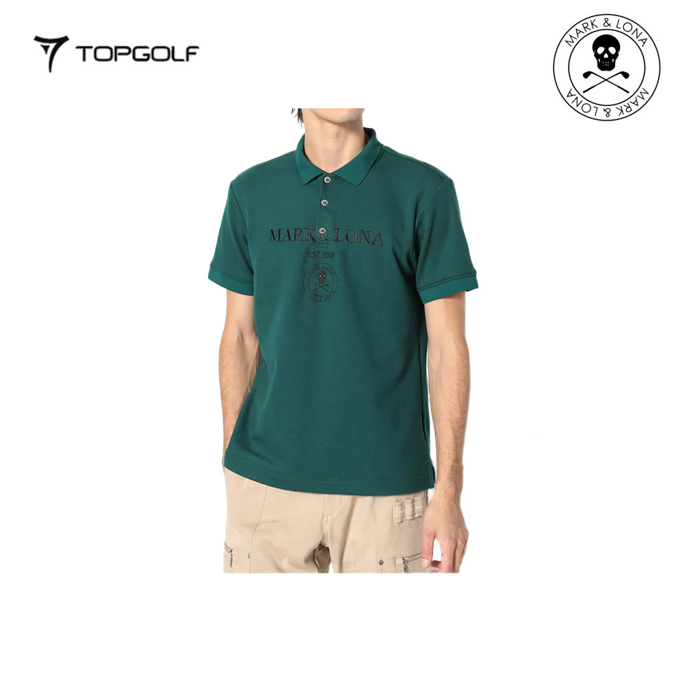 MARK&LONA Gauge Camouflage Jacquard Polo Green 2
