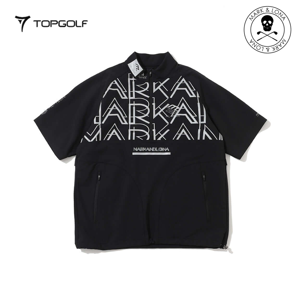 MARK&LONA Vapor-Tech Half Sleeve Shell Men Black