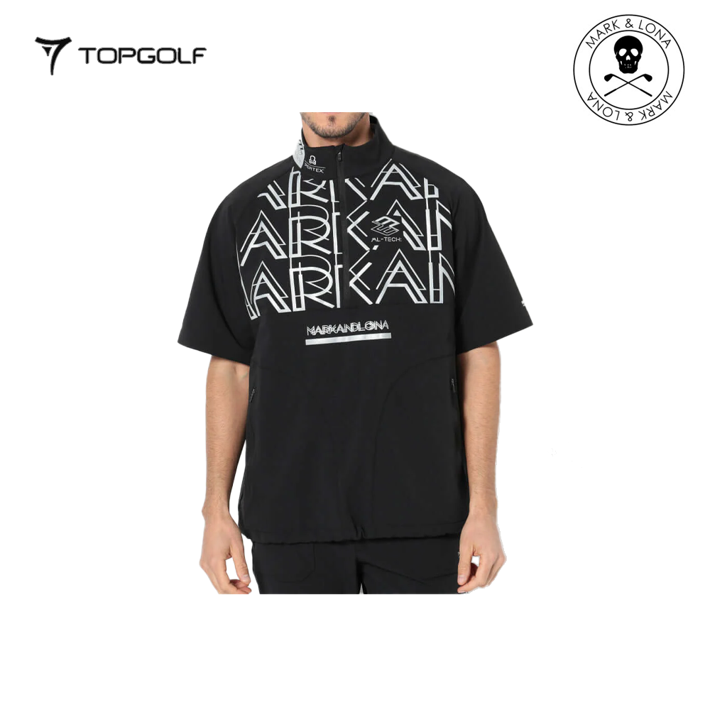 MARK&LONA Vapor-Tech Half Sleeve Shell Men Black
