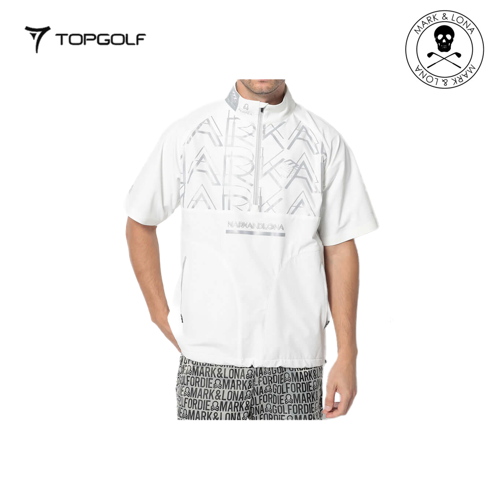 MARK&LONA Vapor-Tech Half Sleeve Shell Men White