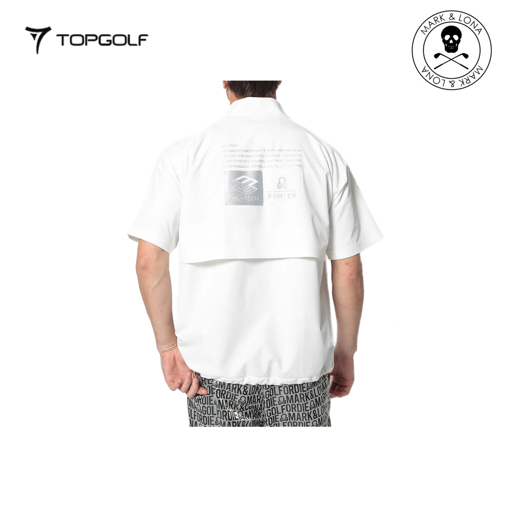 MARK&LONA Vapor-Tech Half Sleeve Shell Men White