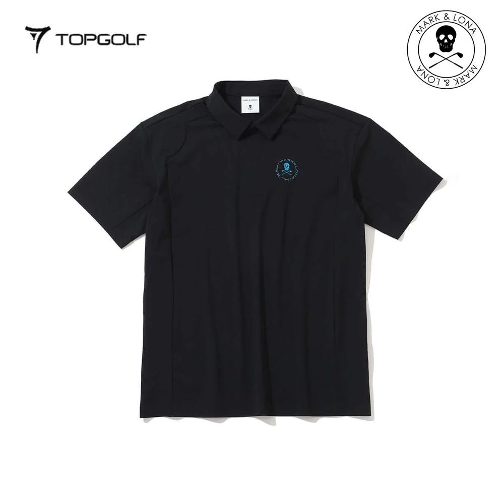 MARK&LONA Voltaic Laser Vent Polo Men Black