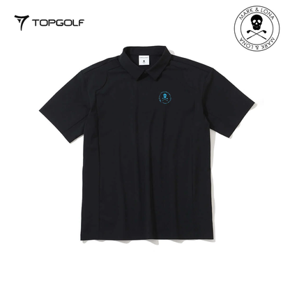 MARK&LONA Voltaic Laser Vent Polo Men Black