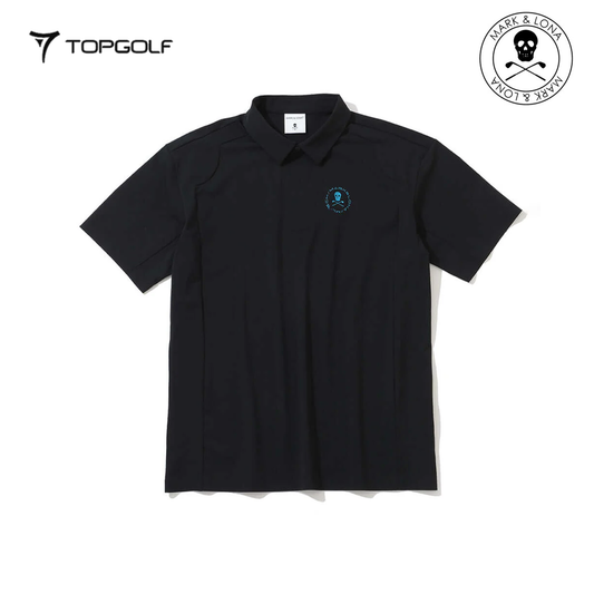 MARK&LONA Voltaic Laser Vent Polo Men Black