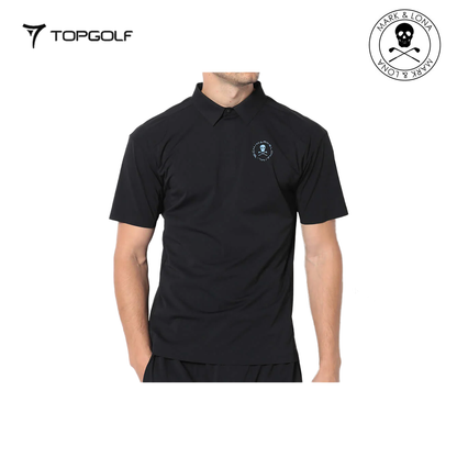 MARK&LONA Voltaic Laser Vent Polo Men Black