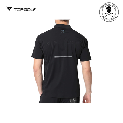MARK&LONA Voltaic Laser Vent Polo Men Black