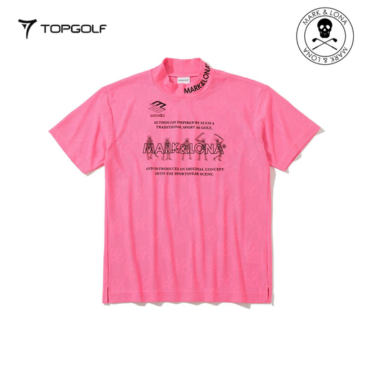MARK&LONA Motion Skull Mock Neck Men Pink