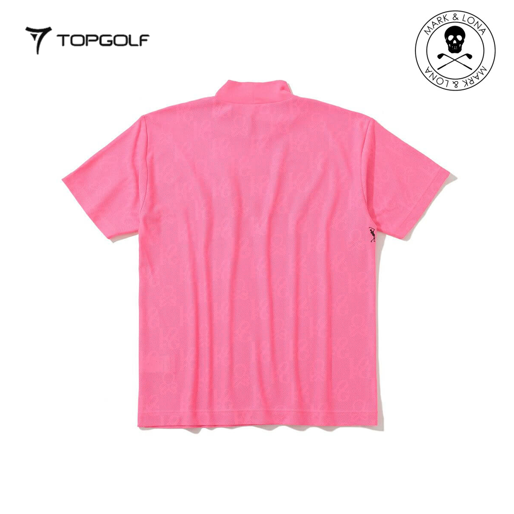 MARK&LONA Motion Skull Mock Neck Men Pink