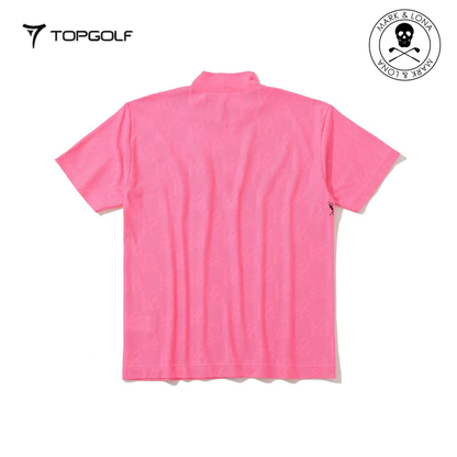 MARK&LONA Motion Skull Mock Neck Men Pink