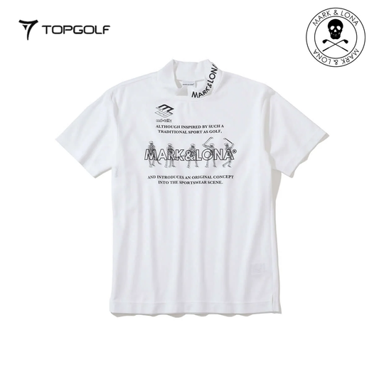 MARK&LONA Motion Skull Mock Neck Men White