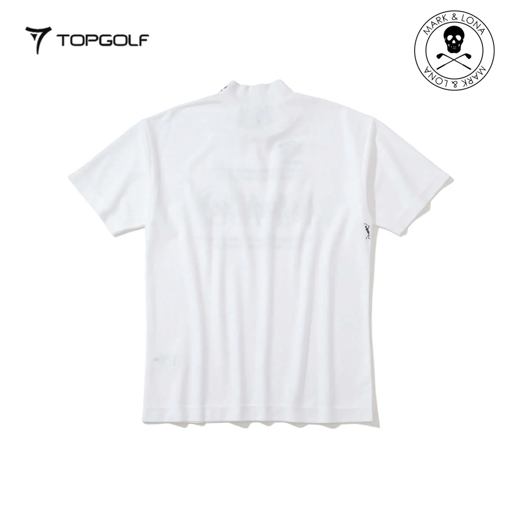 MARK&LONA Motion Skull Mock Neck Men White