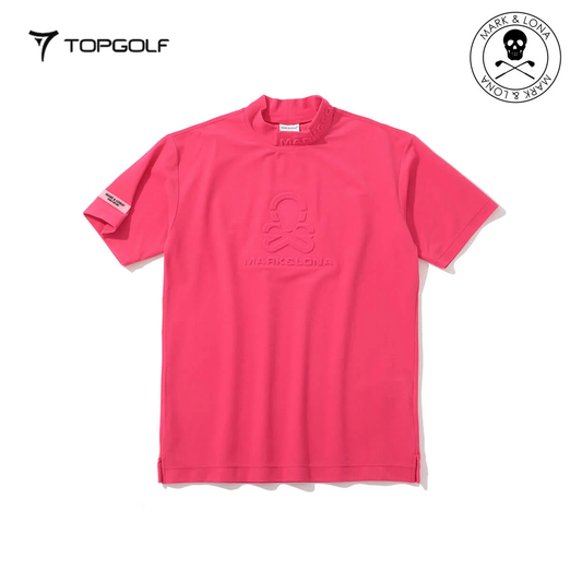 MARK&LONA Ever ECONYL® Mock Neck Tee Men Pink