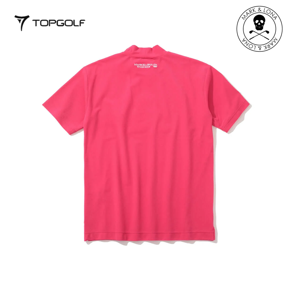 MARK&LONA Ever ECONYL® Mock Neck Tee Men Pink