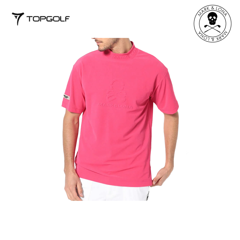 MARK&LONA Ever ECONYL® Mock Neck Tee Men Pink