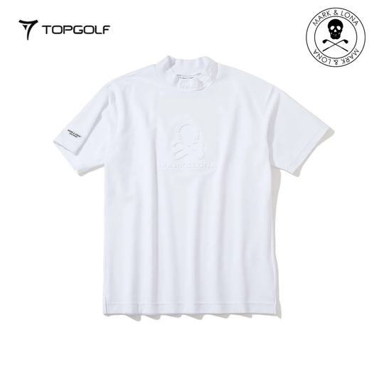 MARK&LONA Ever ECONYL® Mock Neck Tee Men White