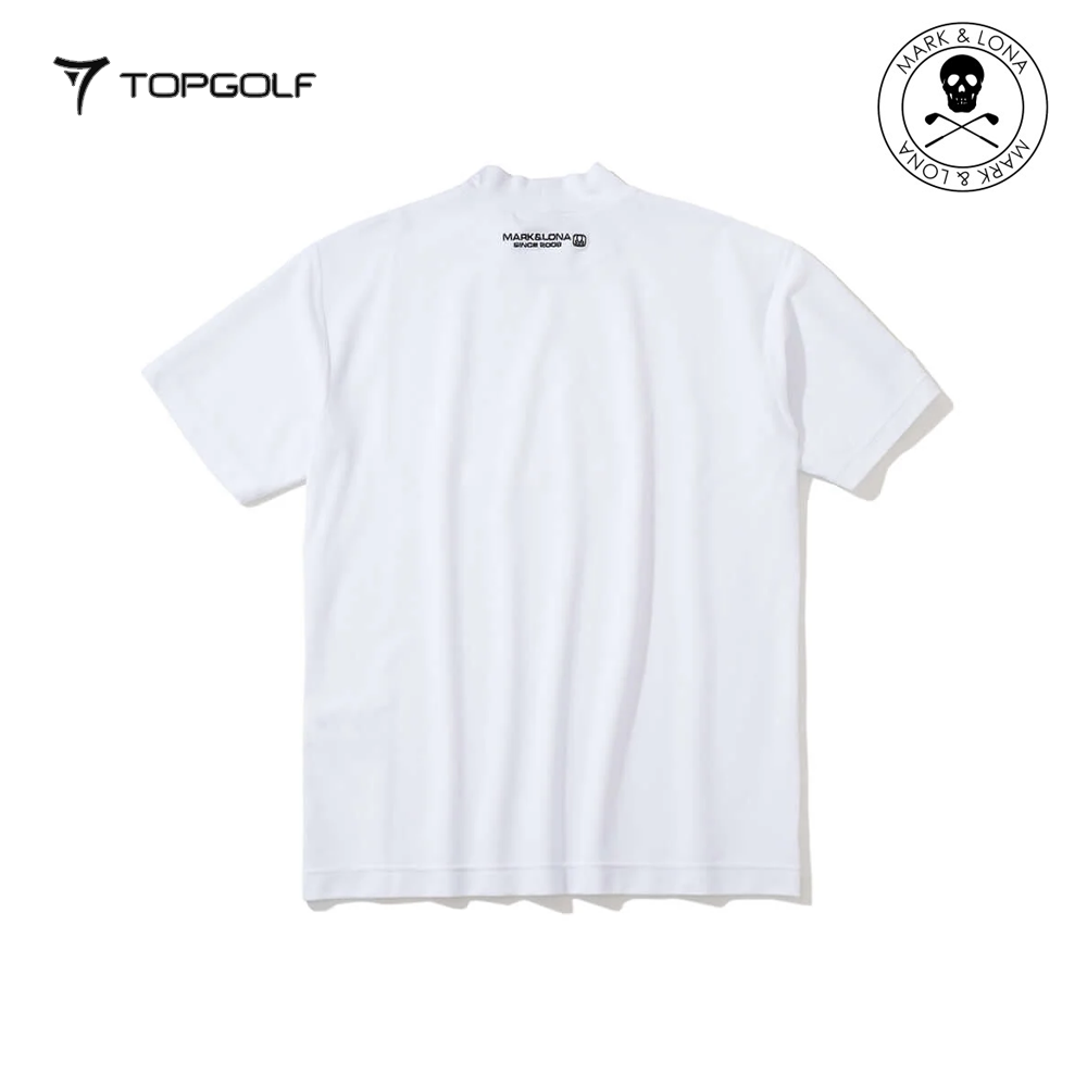 MARK&LONA Ever ECONYL® Mock Neck Tee Men White