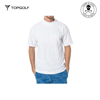MARK&LONA Ever ECONYL® Mock Neck Tee Men White