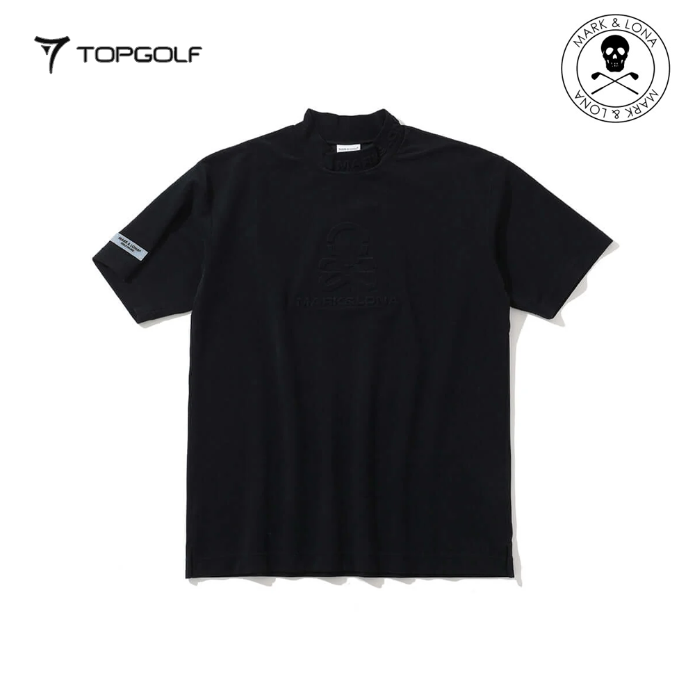 MARK&LONA Ever ECONYL® Mock Neck Tee Men Black
