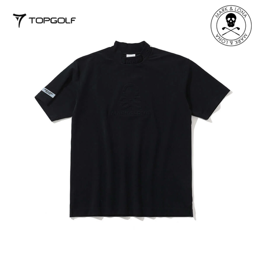 MARK&LONA Ever ECONYL® Mock Neck Tee Men Black