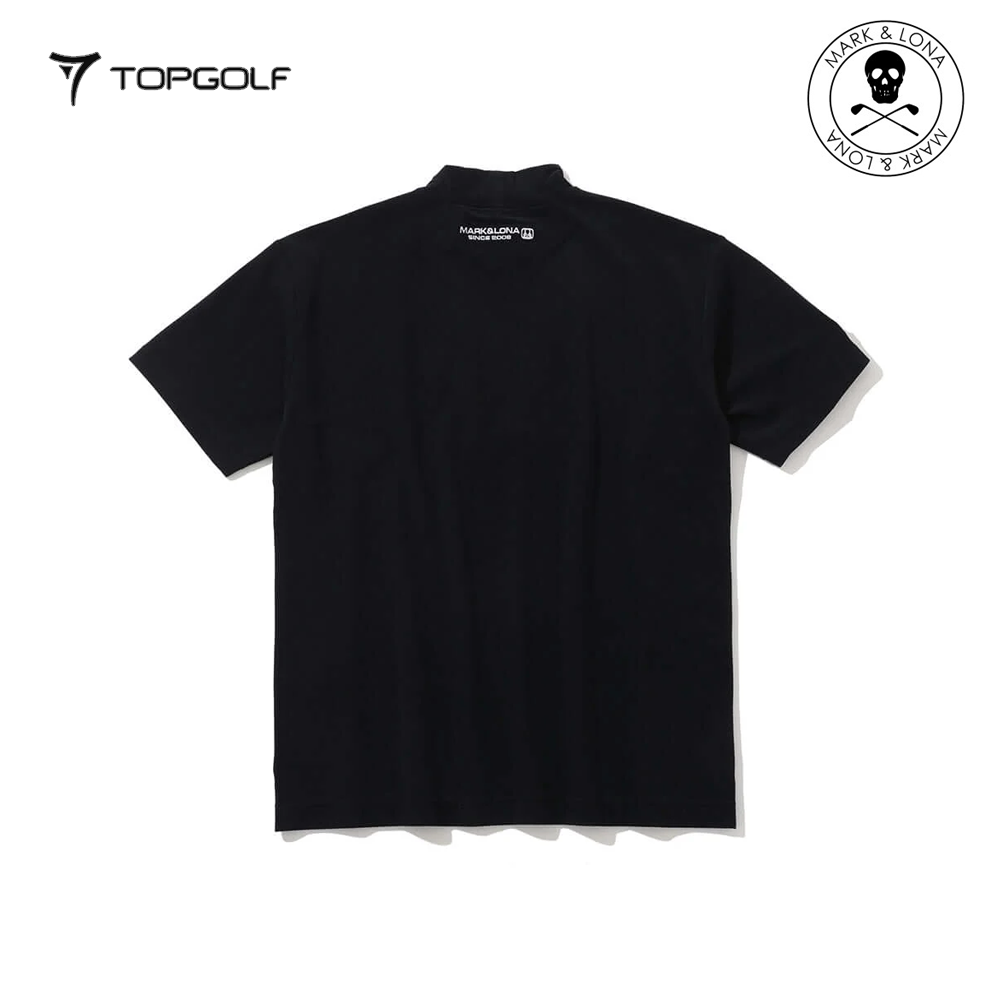 MARK&LONA Ever ECONYL® Mock Neck Tee Men Black
